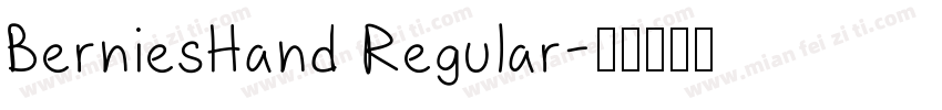BerniesHand Regular字体转换